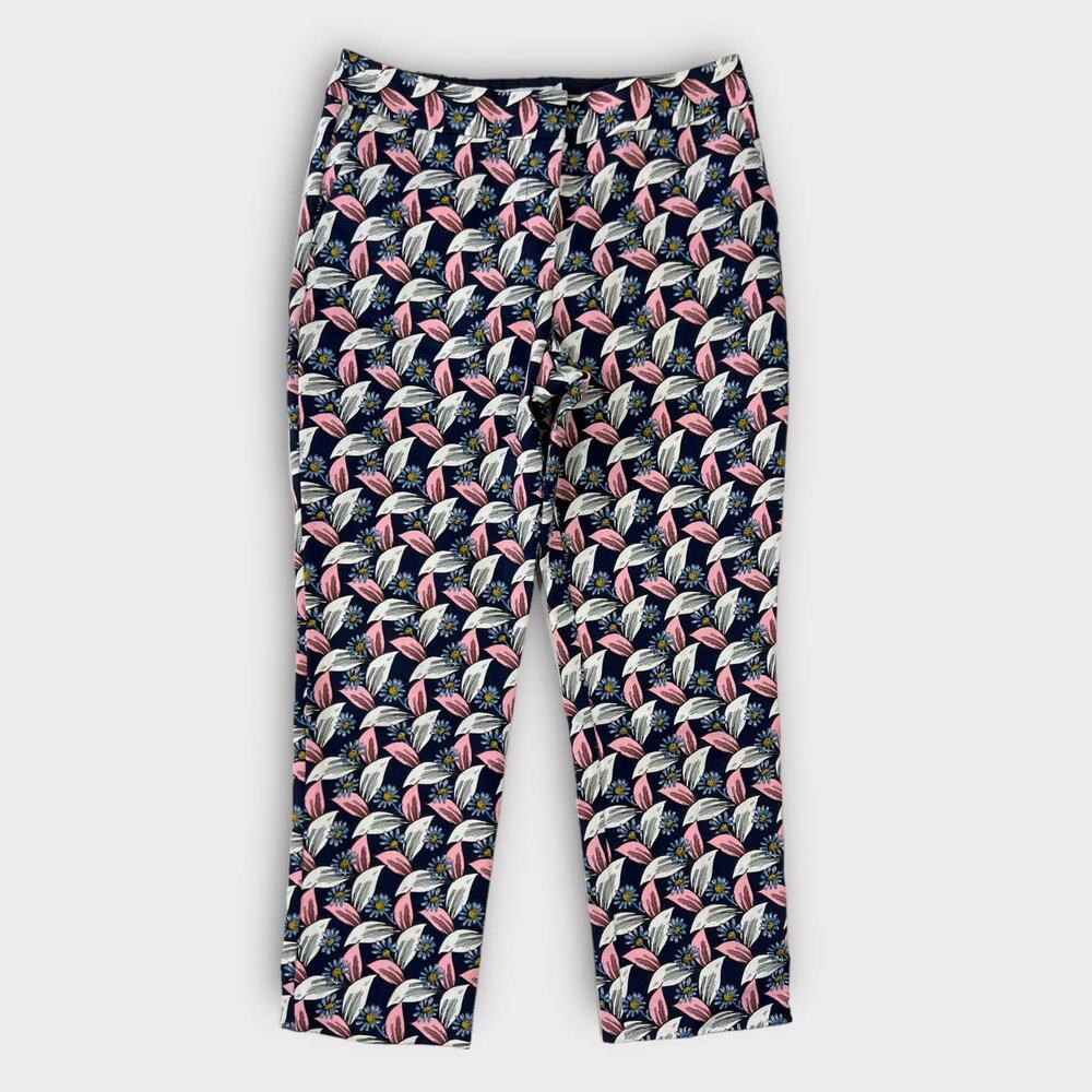 Boden Richmond Floral Crop Pants WM454 Size 6 Petite - Picture 2 of 9
